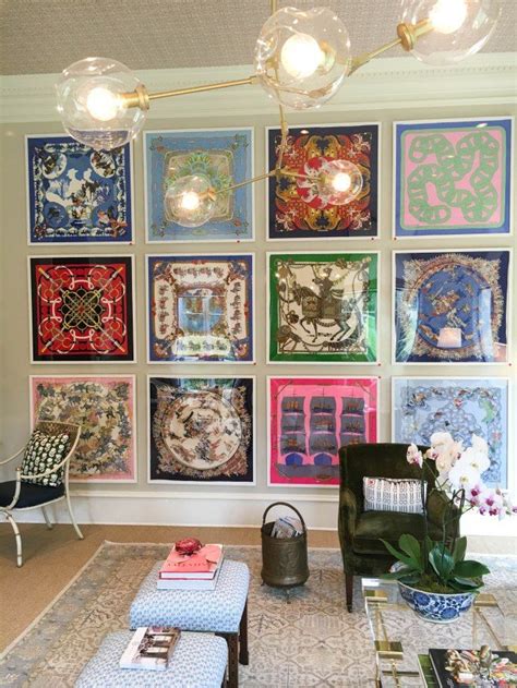 how to frame hermes scarf